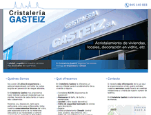 Tablet Screenshot of cristaleriagasteiz.com